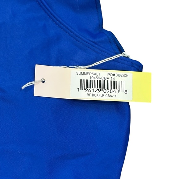 NWT Summersalt The Ruffle Backflip One Piece Swimsuit SOLD OUT Lapis/Deep Sea 14 - Picture 6 of 7